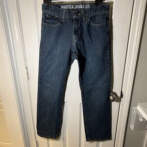 Nautica 30x32 Relaxed Fit Jeans Classic Denim Dungarees Work Faded Wash
